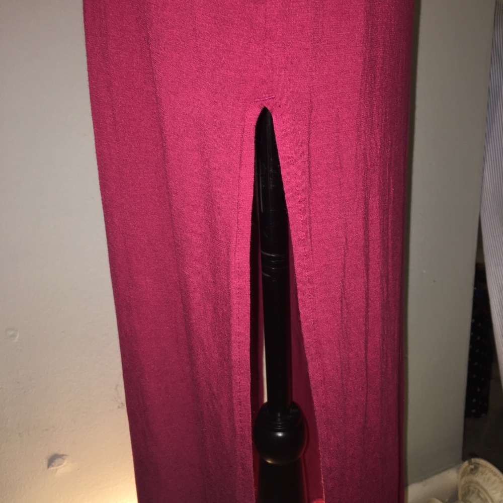 Divided H&M Sz XS-Rust Maxi- side slit to thigh - Picture 3 of 5